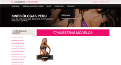 Desktop Screenshot of kinesiologasperu.com