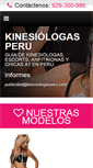 Mobile Screenshot of kinesiologasperu.com